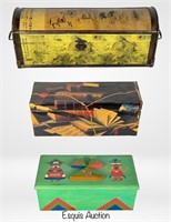 Lot of 3 Trunks/ Chests