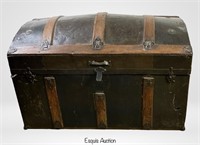 Large Antique Travel Trunk