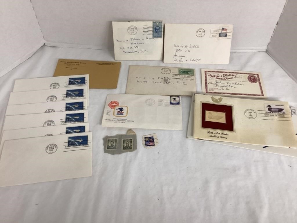 Stamps, First Day of Issue Stamps and Envelopes