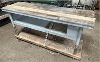 Powered Work Table With Electric Height Adjustment