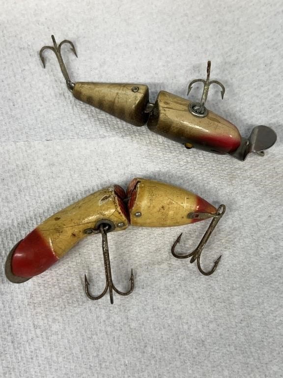 Fishing lures heddon game fisher and CCB wooden