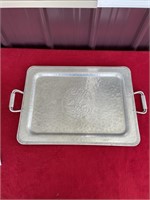 Keystone wear aluminum 120 hammered tray large