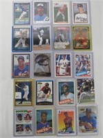 20 DIFF. BASEBALL ROOKIE CARDS: