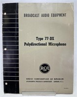 RCA 77-DX  Microphone Manual