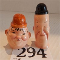 LAUREL AND HARDY SALT & PEPPER SET BY BESWICK