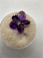 4.7 CTS AMETHYST GEMSTONES SEE PICS NOTE