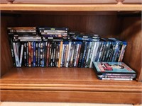 Shelf of DVDs / Blu Ray Discs