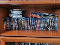 Shelf of DVDs / Blu Ray Discs