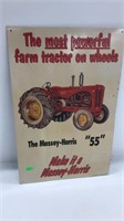 Massey Harris 55 sign, repro