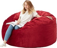 HABUTWAY Bean Bag Chair: Giant 5' RED