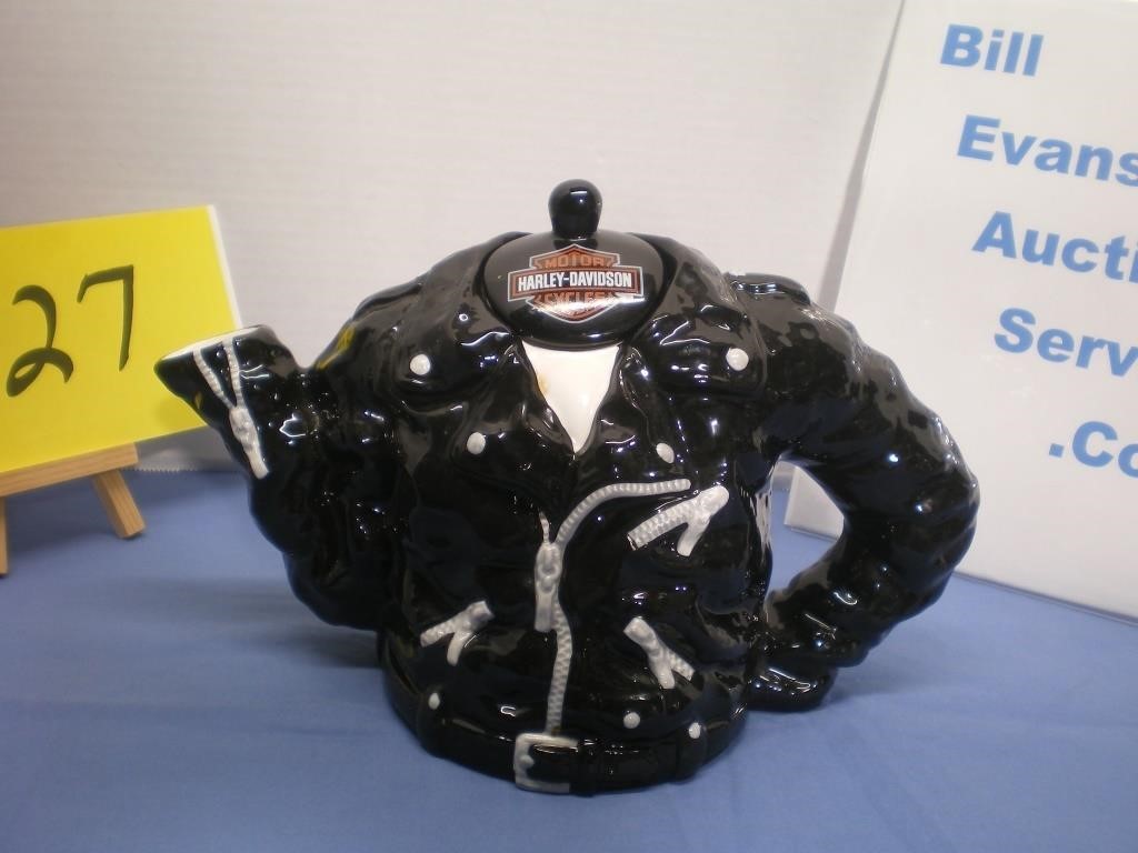 Harley Davidson Jacket Teapot, 1998