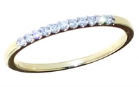 10kt Yellow Gold 1/4 ct Diamond Wedding Band