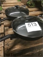 (2) SAUTE PANS