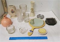 Assorted  Glass Vases & More