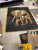 Elephant floor rug 84x60