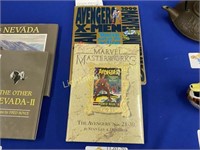 TWO MARVEL AVENGERS HARDBACK AND PAPERBACK BOOKS