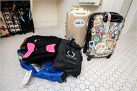 (2) Suitcases; Duffel Bag; Leather Duffel Bag;