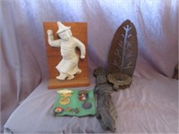 PINS, CANDLE HOLDER, FIGURINE