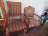 2 ARM CHAIRS - CUSHIONED