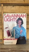 Savannah lights metal cigarette sign 21in by 29in