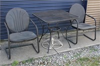 Outdoor Table & Chairs W/ Umbrella