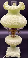 Beautiful Fenton Green Custard Poppy Lamp Uv