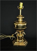 Brass Horsehead Lamp 17"