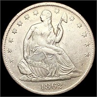 1862-S Seated Liberty Half Dollar CLOSELY