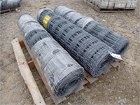Qty Of (3) Rolls Of Hot Dripped Galvanized Farm