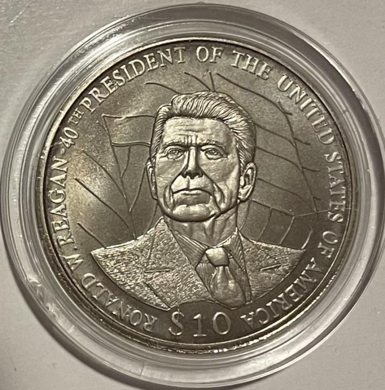 Liberia 2003 $10 R.Reagan Commorative