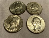 (4) 1964 Quarters