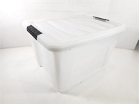 GUC White Storage Bin w/ Matching Lid