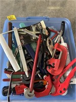 PIPE CUTTERS, VICE GRIPS, HAMMER, PIPE WRENCH