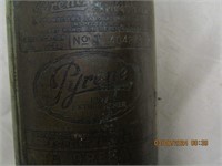 Antique Fire extingusher PYRENE Brass Copper