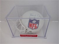 TONY CANADEO SIGNED AUTO NFL MINI HELMET. JSA COA