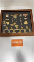 Framed Budweiser Pins