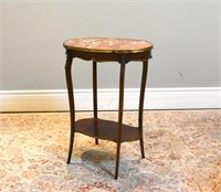 French side table with bronze mounts