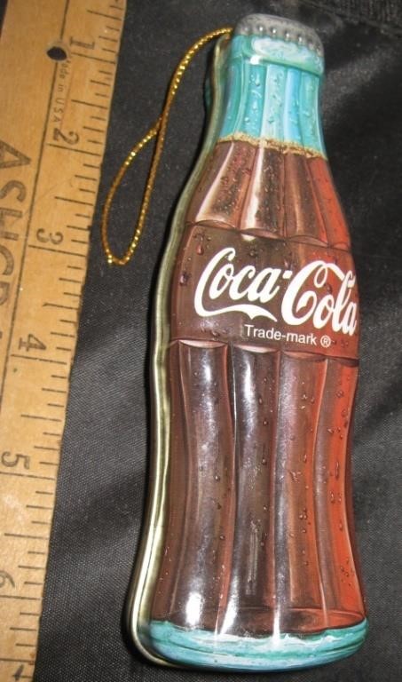 Tin Coca Cola Bottle Ornament