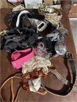 LOTS OF WOMENS BELTS