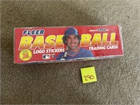 Box of Sealed Baseball Trading Cards