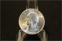 1943 Uncirculated Washington Silver Quarter