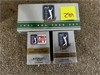 Boxes of PGA Tour Trading Cards