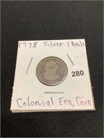 1778 Silver 1 Reale