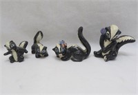 Madison Ceramic Arts Studio Skunk Figurines