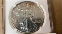 1989 silver eagle dollar