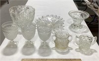 Lot of glass dishes