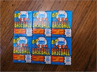 1990 Fleer Baseball Card Packs x 6