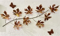 29" Vintage Copper Branch Wall Decor