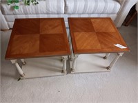 2 end tables 20" by 20" great condition