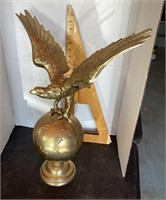 Brass eagle with 19" wing span